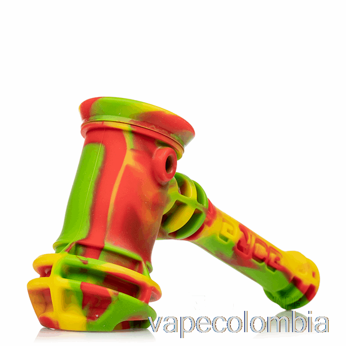 Vape Recargable Eyce Hammer Burbujeador De Silicona Rasta (verde / Rojo / Amarillo)